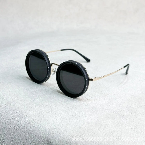 Handmade ND9 Adjustable Polarized Sunglasses Luxury Men Fishing Filter Glasses UV400 Fashion Retro Punk Round Dimming Sunglasses
