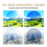 New ND2-400 Adjustable Dimming Glasses 9 Level UV400 Polarized Sunglasses ND Filter With Glasse Case Eyewear Outdoor