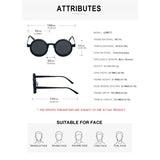 ND2-400 9 Level Adjustable Dimming Polarized Sunglasses Men Women Fishing Punk Round Glasses Driving Eyeglasses ND Filter