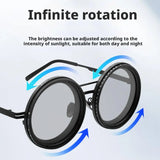 ND2-400 Adjustable Dimming Glasses Fishing Sunglasses UV Anti UV Personalized Polarized Sunglasses ND Filter Adjustable Dimming