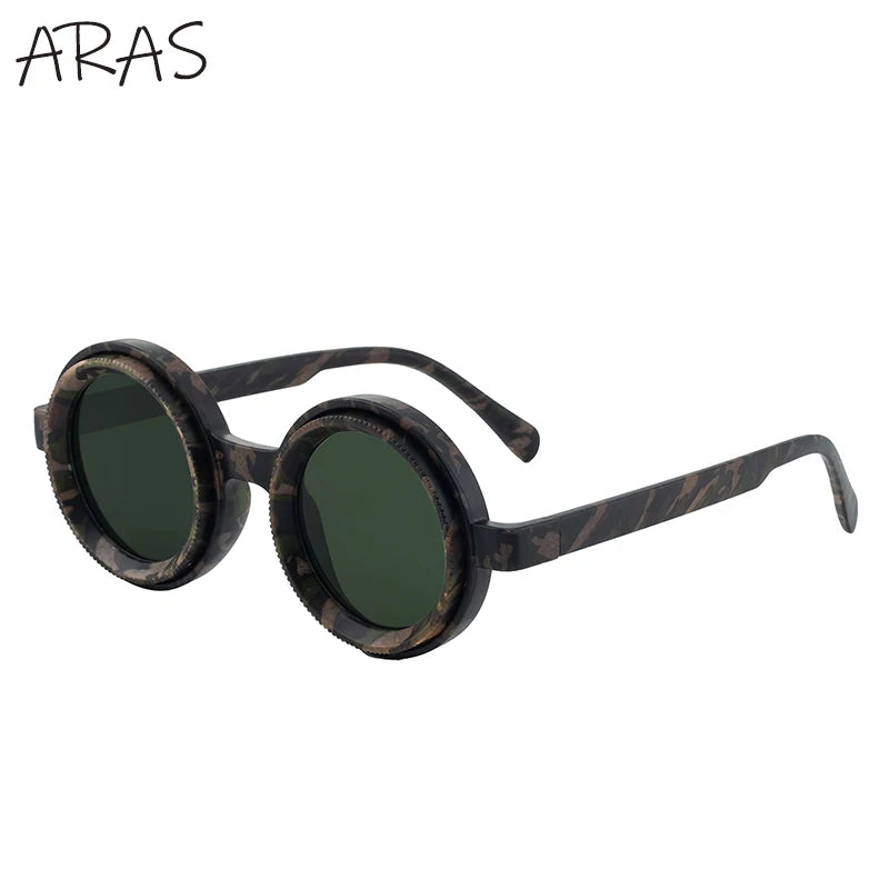 ND9 Adjustable Dimming Sunglasses Men 2025 Luxury Brand Trendy Round Sunglass Polarized Outdoor Shades Fishing Driving Eyewear