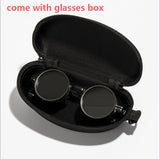 Polarized Round Sunglasses ND9 Adjustable Dimming Sun Glasses Men Women Retro Punk Men's Fishing Eyeglasses Outdoor Shades UV400