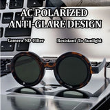 Steampunk Polarized Small Frame Round Adjustable Light Sunglasses ND9 Dimming Sun Glasses Outdoor Shades Fishing Driving Eyewear