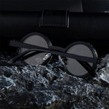 New ND Sunglasses 9-speed Adjustable Polarized Dimming Sun Glasses Vintage Round Frame Glasses Men Outdoor Fishing UV Protection