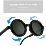 Fashion ND2-400 Adjustable Dimming Glasses ND Filter UV400 Fishing Sunglasses 9 Level Round Eyewear Outdoor