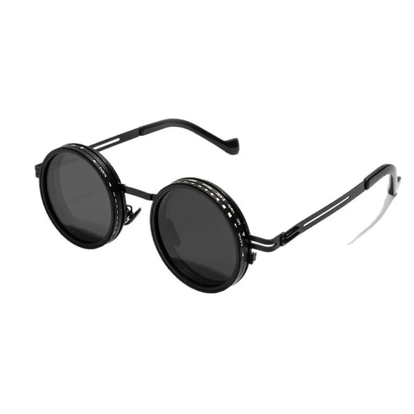 ND2-400 9 Level Adjustable Dimming Polarized Sunglasses Men Women Fishing Punk Round Glasses Driving Eyeglasses ND Filter