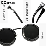 ND9 Adjustable Dimming Sunglasses Anti UV Punk Polarized Sunglasses Fishing Driving Filter Retro Men's Driving Glasses 309654