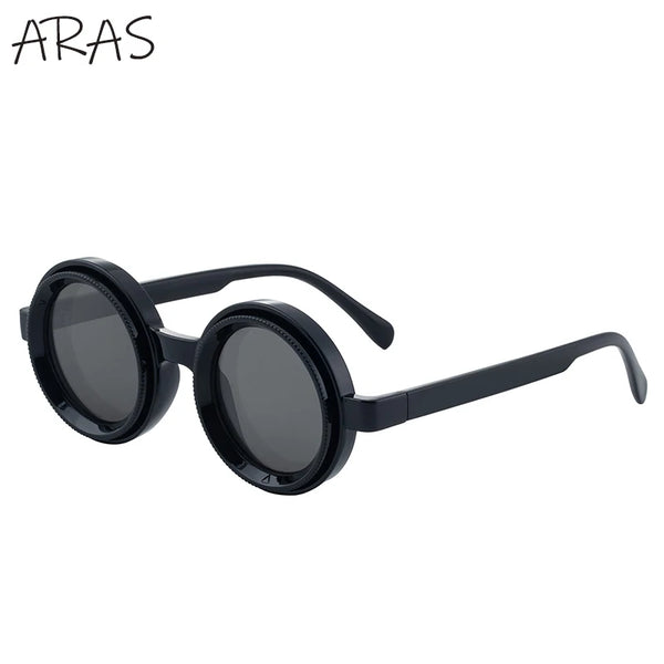 ND9 Adjustable Dimming Sunglasses Men 2025 Luxury Brand Trendy Round Sunglass Polarized Outdoor Shades Fishing Driving Eyewear